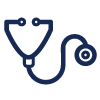 An illustration of a stethoscope to indicate the beginning of the Health section.