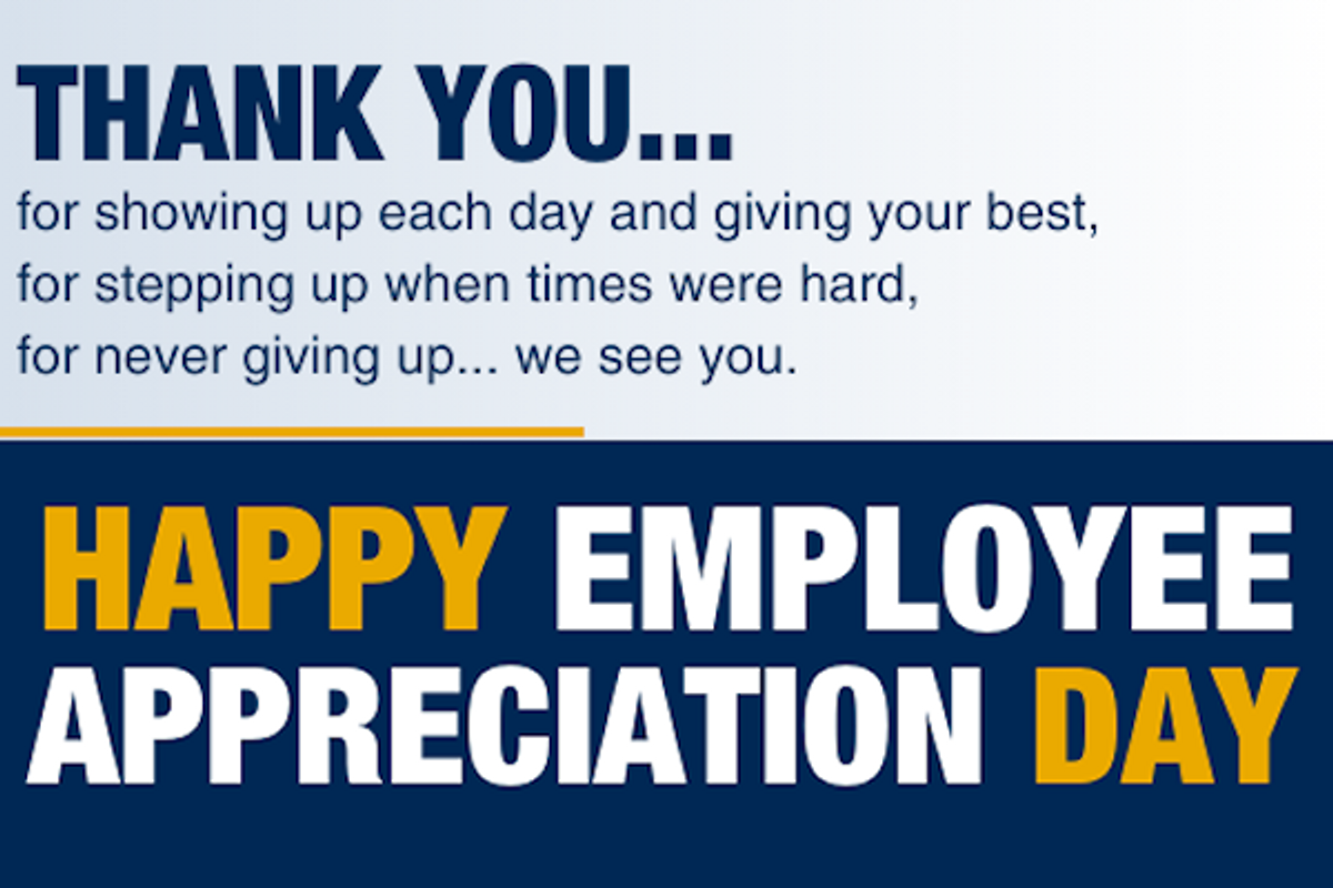 Friday is Employee Appreciation Day ENews West Virginia University