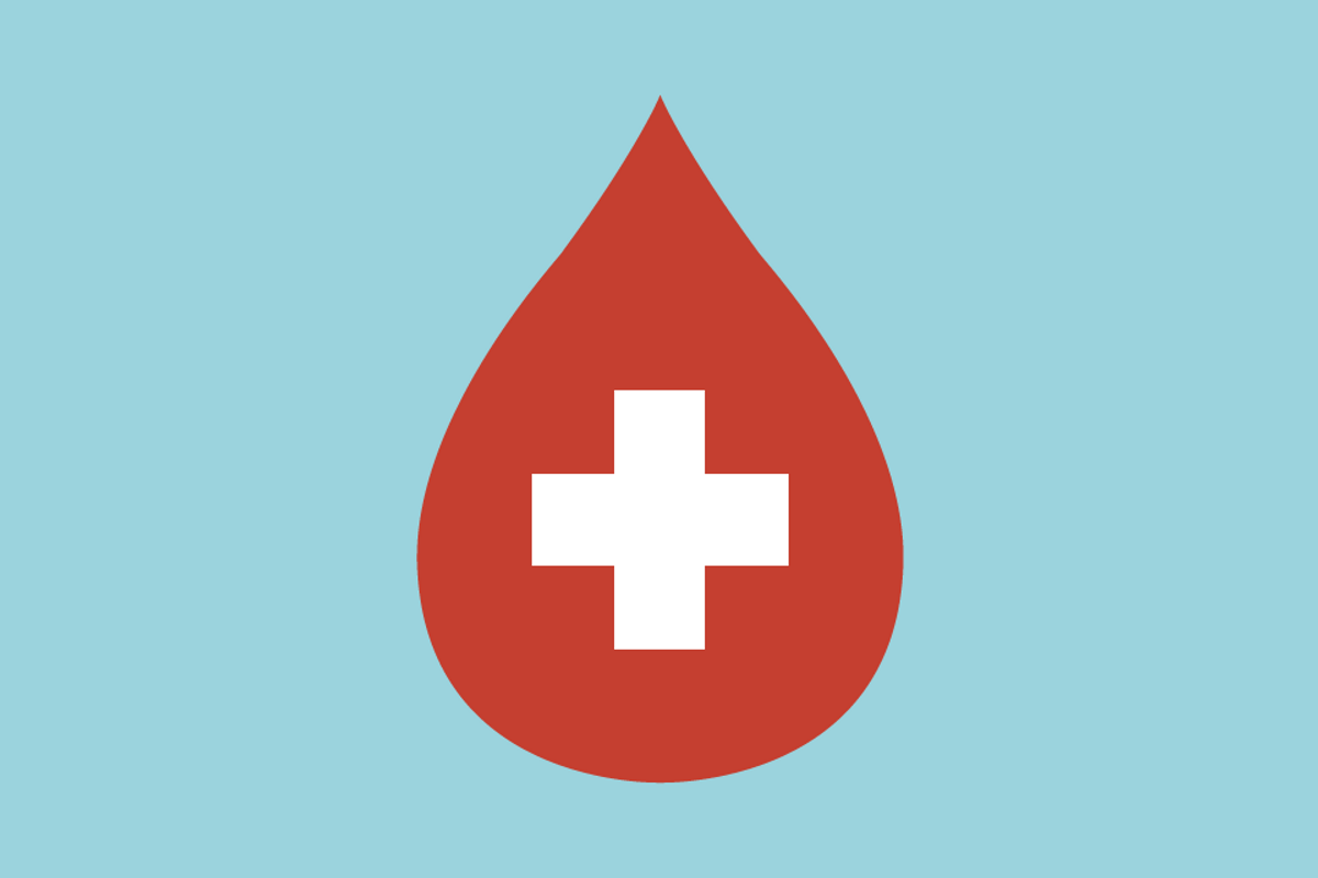 illustration of a blood drop