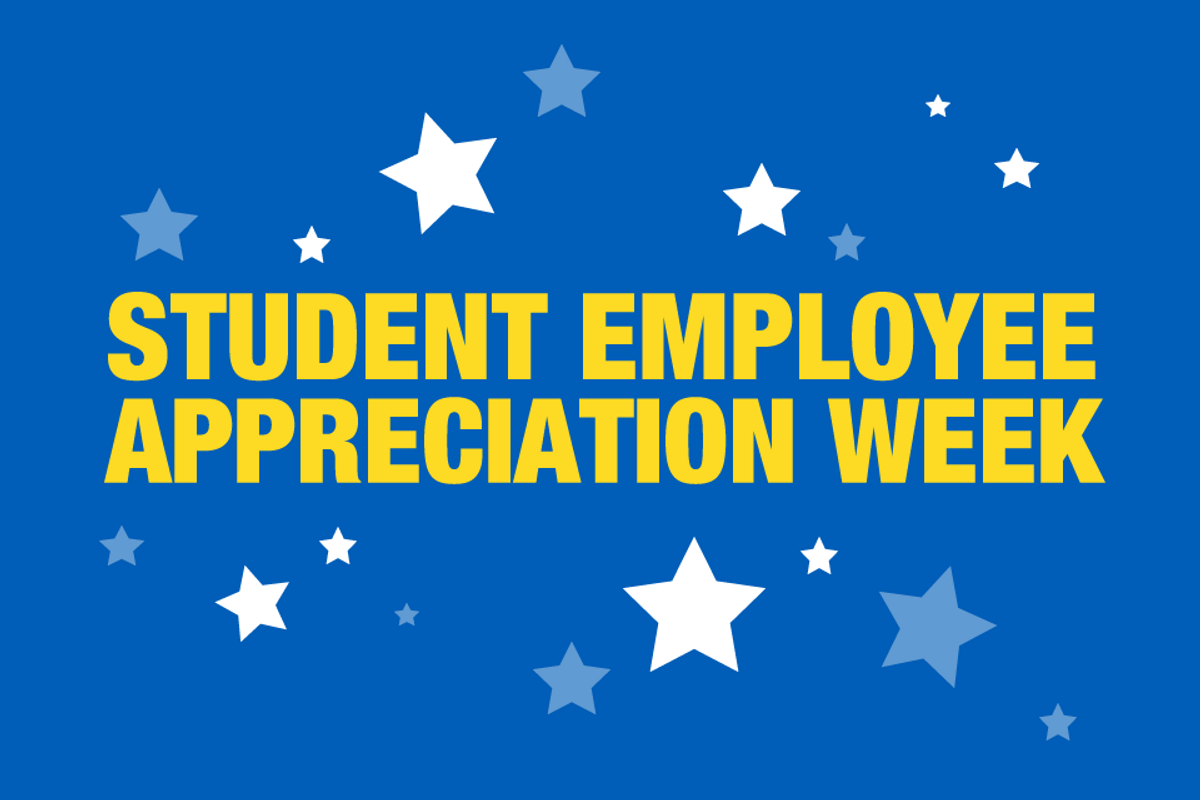 Student Employee Appreciation Week Graphic