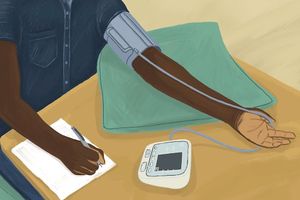 Blood Pressure Reading Illustration