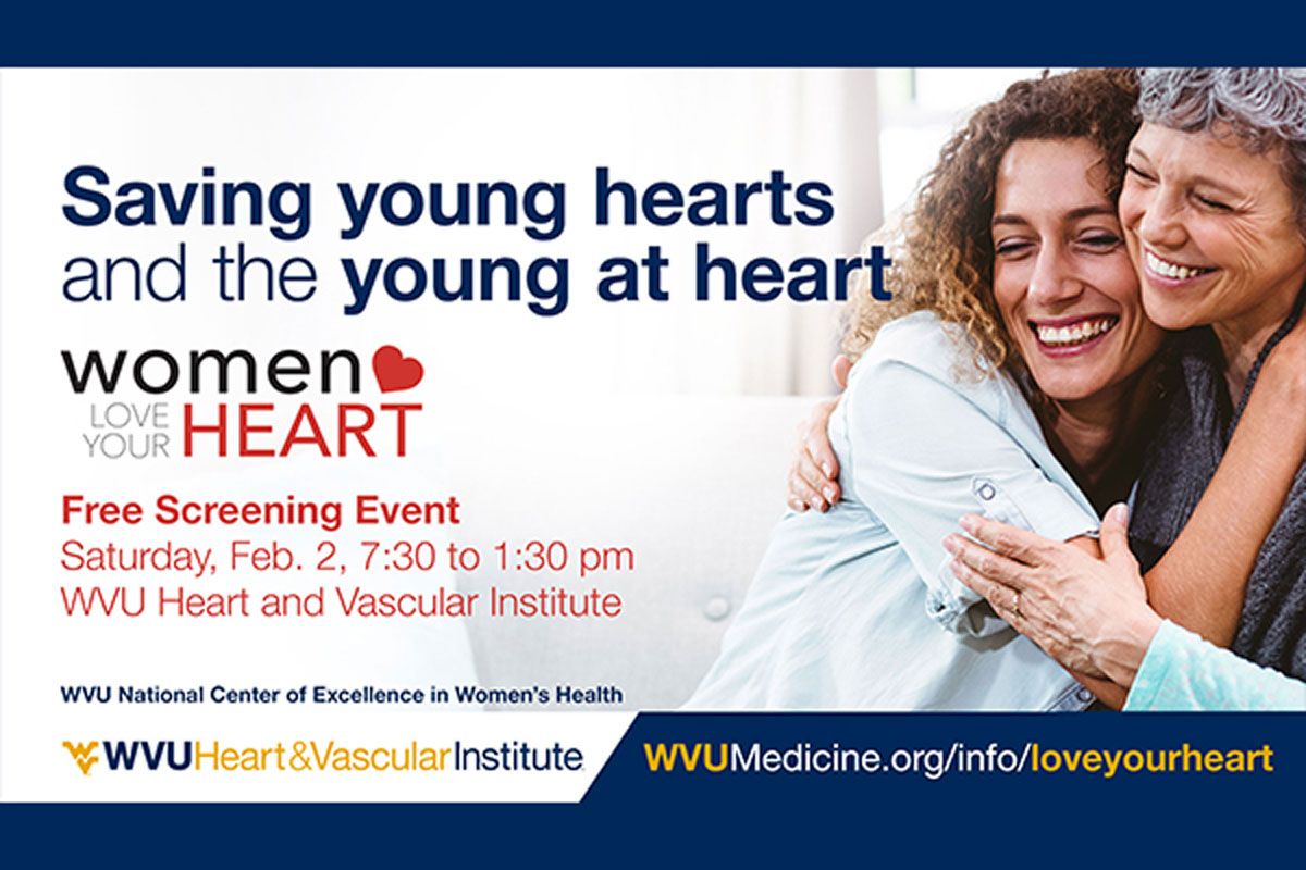 Flyer for heart screening event.