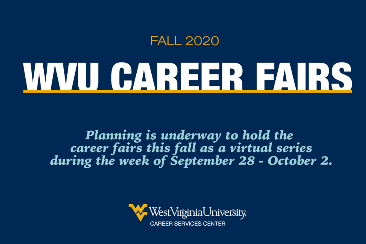 virtual fall 2020 career fairs