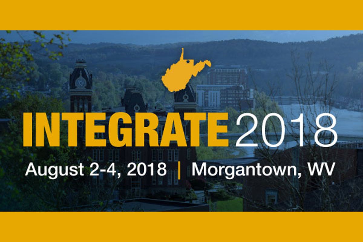 Integrate graphic - Integrate 2018 - August 2-4, 2018 | Morgantown, WV