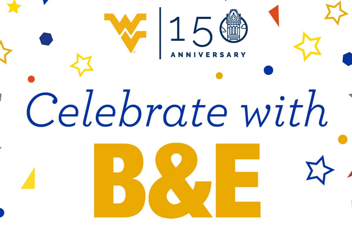 Celebrate with B&E, 150th Birthday graphic