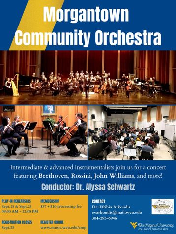 Morgantown Community Orchestra Flyer