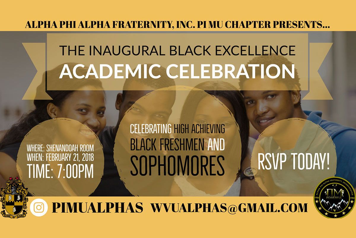 The Inaugural Black Excellence Academic Celebration graphic