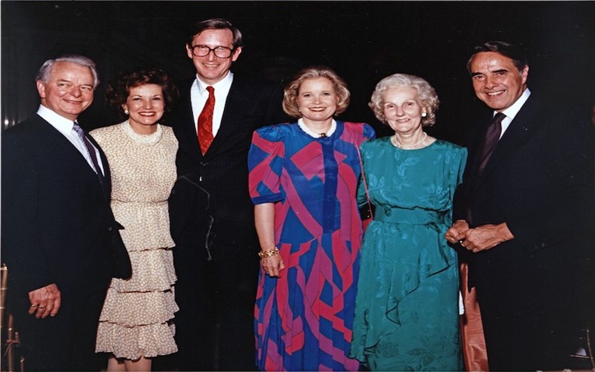 Sen. Robert C. Byrd, Elizabeth Dole, Sen. John D. Rockefeller and Sharon Percy Rockefeller, Erma Ora Byrd, and Sen. Bob Dole
