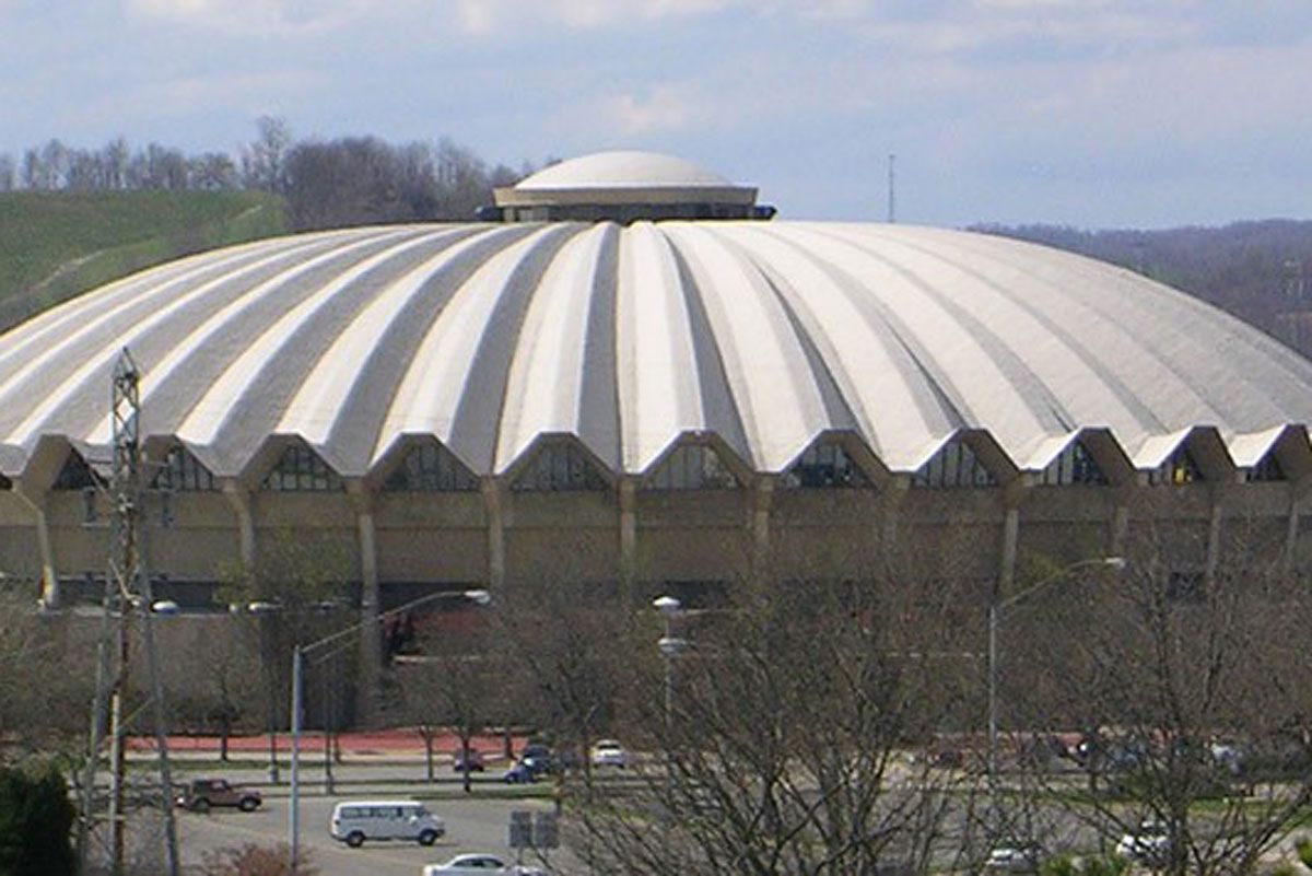 The West Virginia University Coliseum.